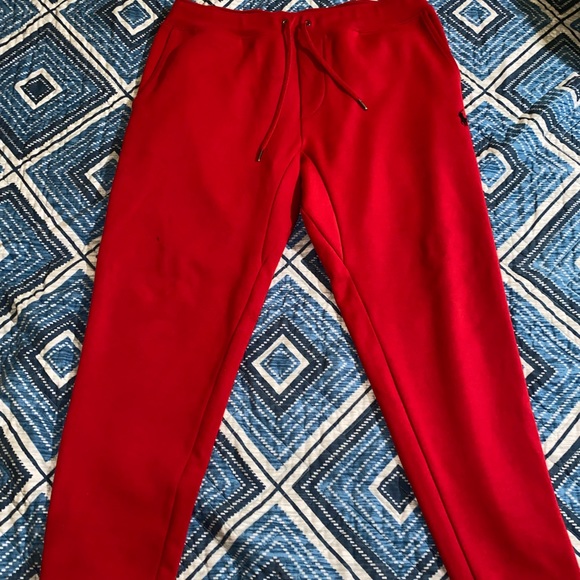 Polo sweatpants red
